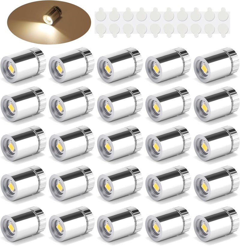 Taysing 20 Pack Small Spotlight Battery Operated LED Lights Cordless Miniature Spot Light for Artwork, Paintings, Jewelry, Display Cases, handicrafts, Models, Toys, Puzzles(Warm White) - Image 1